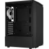 PC-Gehäuse AEROCOOL Bionic Midi Tower — ATX, gehärtetes Glas, 3,5“x2 / 2,5”x4 Einschübe, bis zu 297 mm GPU, 158 mm CPU-Kühler, blaue LED