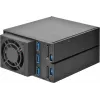 SILVERSTONE Wechselrahmen SST-FS303-12G Schwarz — Wechselrahmen für 3,5-Zoll- oder 2,5-Zoll-Laufwerke