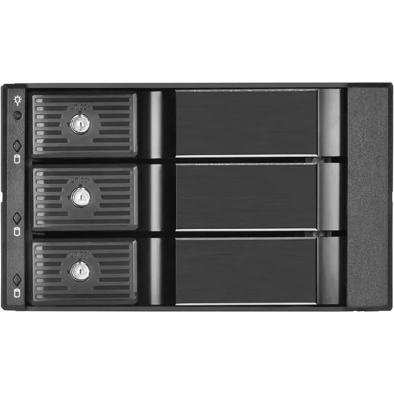 SILVERSTONE Wechselrahmen SST-FS303-12G Schwarz — Wechselrahmen für 3,5-Zoll- oder 2,5-Zoll-Laufwerke