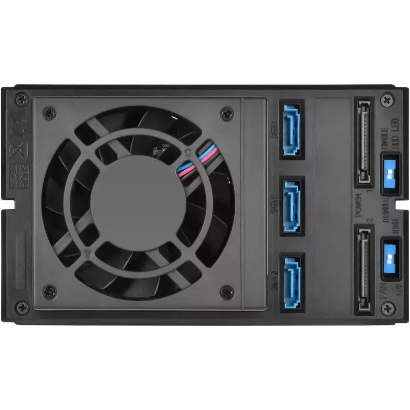SILVERSTONE Wechselrahmen SST-FS303-12G Schwarz — Wechselrahmen für 3,5-Zoll- oder 2,5-Zoll-Laufwerke