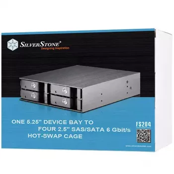 Disk Array Silverstone FS204 Schwarz