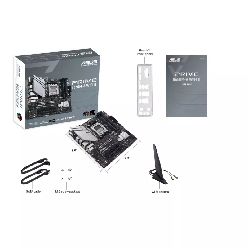 ASUS PRIME B650M-A WIFI II AMD B650 Sockel AM5 micro ATX