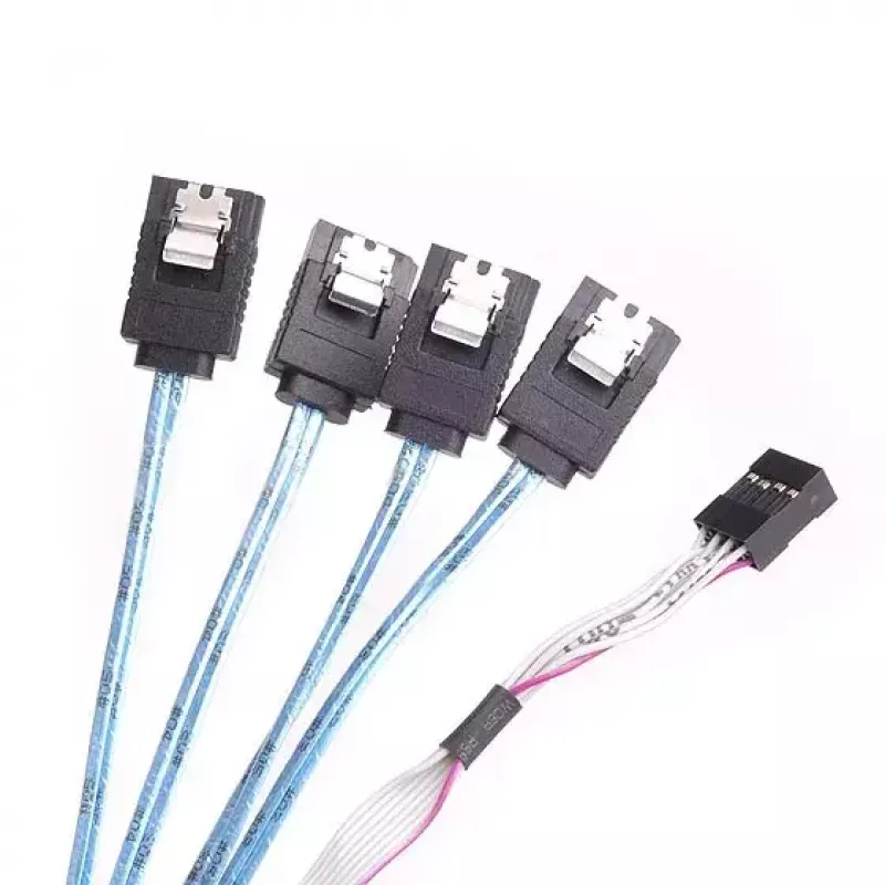 Kabel Silverstone CPS05 0,5 m Mini-SAS SFF-8643 auf SATA 7-Pin