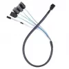 Kabel Silverstone CPS05 0,5 m Mini-SAS SFF-8643 auf SATA 7-Pin