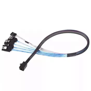 Kabel Silverstone CPS05 0,5 m Mini-SAS SFF-8643 auf SATA 7-Pin