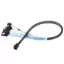Kabel Silverstone CPS05 0,5 m Mini-SAS SFF-8643 auf SATA 7-Pin