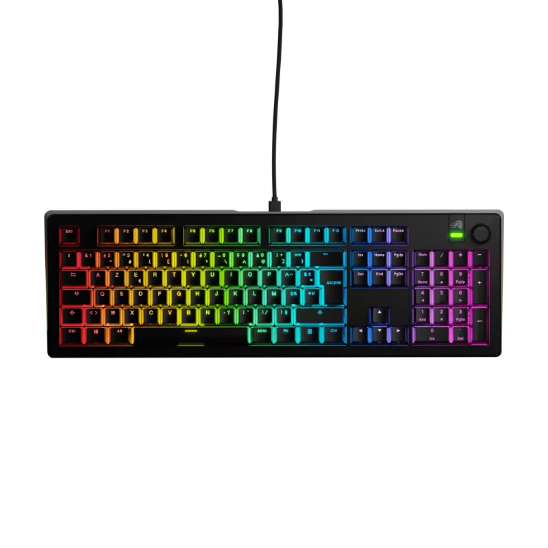 Mechanische Full-Size (100%) kabelgebundene Tastatur GLORIOUS GMMK 3 — USB, QWERTY, RGB, Schwarz (US-Layout)
