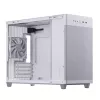 PC-Gehäuse ASUS Prime AP201 MicroATX Mini Tower Weiß — unterstützt microATX, GPU bis 338 mm, 3×3,5-Zoll + 1×2,5-Zoll Laufwerke, USB-A 3.2 Gen1×2, USB-C 3.2 Gen2×1