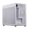 PC-Gehäuse ASUS Prime AP201 MicroATX Mini Tower Weiß — unterstützt microATX, GPU bis 338 mm, 3×3,5-Zoll + 1×2,5-Zoll Laufwerke, USB-A 3.2 Gen1×2, USB-C 3.2 Gen2×1