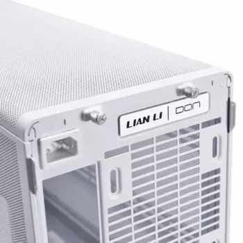 PC-Gehäuse Lian Li A3-mATX Micro Tower Weiß mit Holz-Akzenten — Unterstützung für Micro-ATX/Mini-ITX, ATX/SFX/SFX‑L-Netzteile
