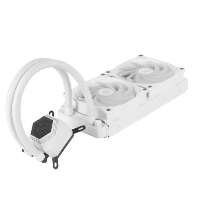 All-in-One-Flüssigkeitskühler Silverstone SST-PF240W-ARGB-V2 12 cm Weiß