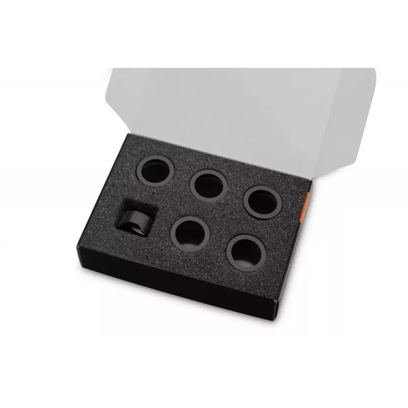 Kompressionsring EK Water Blocks Aluminium Schwarz 6 Stück