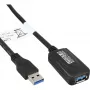 InLine USB3.2 Gen.1 Aktives Repeaterkabel Typ A Stecker / Buchse, schwarz, 5m