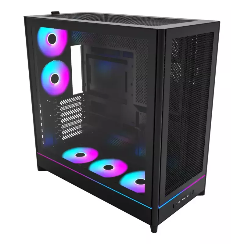 PC-Gehäuse Montech HS01 PRO Midi Tower Schwarz