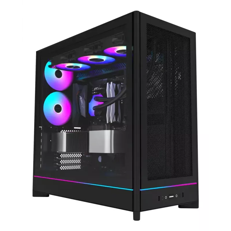 PC-Gehäuse Montech HS01 PRO Midi Tower Schwarz