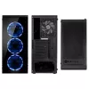 PC Midi Tower Kolink Observatory Lite — Schwarz, Temperglas, ATX/Micro-ITX, 3x120mm vorne, 1x120mm hinten, 190×400×440 mm