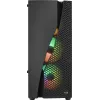 Aerocool WAVEBKV3 ATX PC-Gehäuse aus gehärtetem Glas mit 4xRGB-Lüftern Schwarz