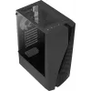Aerocool WAVEBKV3 ATX PC-Gehäuse aus gehärtetem Glas mit 4xRGB-Lüftern Schwarz