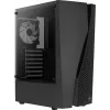 Aerocool WAVEBKV3 ATX PC-Gehäuse aus gehärtetem Glas mit 4xRGB-Lüftern Schwarz
