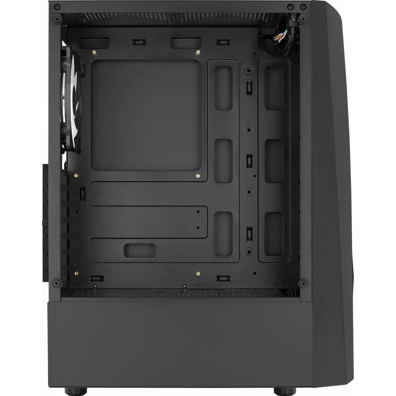 Aerocool WAVEBKV3 ATX PC-Gehäuse aus gehärtetem Glas mit 4xRGB-Lüftern Schwarz
