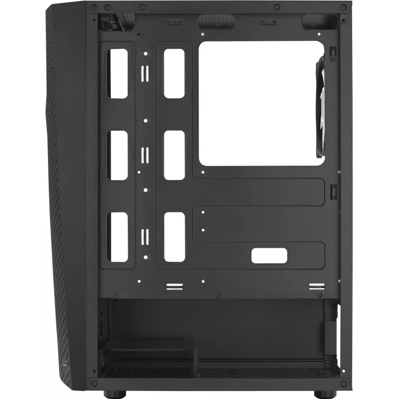 Aerocool WAVEBKV3 ATX PC-Gehäuse aus gehärtetem Glas mit 4xRGB-Lüftern Schwarz