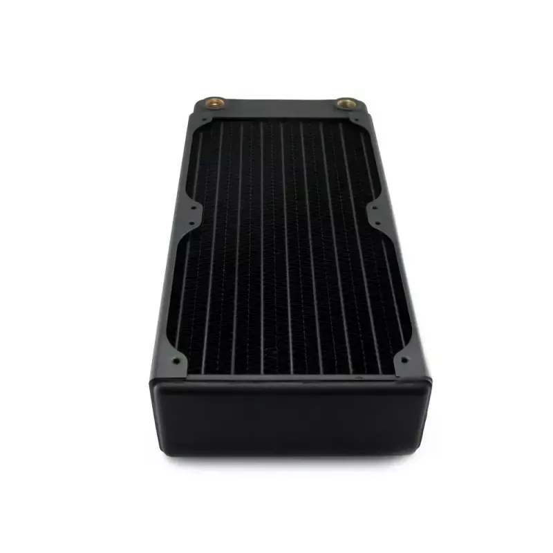 Flüssigkeitskühlungsradiator EXTREME XSPC RX240 Dual Fan Radiator V3, Messing/Kupfer, 240 mm, 2 Lüfter, Schwarz