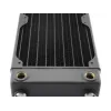 Flüssigkeitskühlungsradiator EXTREME XSPC RX240 Dual Fan Radiator V3, Messing/Kupfer, 240 mm, 2 Lüfter, Schwarz