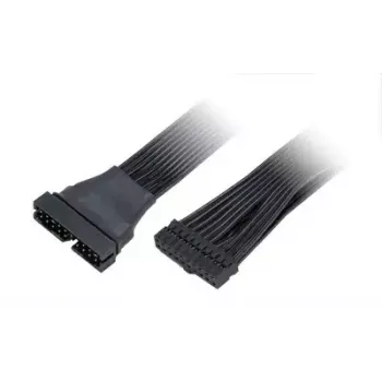 Flachbandkabel Akasa AK-CBUB45-15BK Schwarz 0,15 m 1 Stück