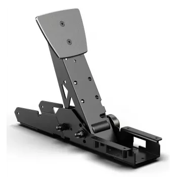 MOZA SR-P Pedal (Kupplung) — Kabelgebundenes USB-Gaming-Kupplungspedal, Druck- + Winkelsensoren, Aluminium- und Stahlgehäuse, Schwarz