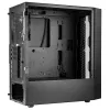 PC-Gehäuse Kolink Inspire K12 ARGB Midi Tower – Schwarz mit transparenter Seite, unterstützt ATX/Micro ATX/ITX, 2x 3,5 Zoll + 2x 2,5 Zoll Einschübe
