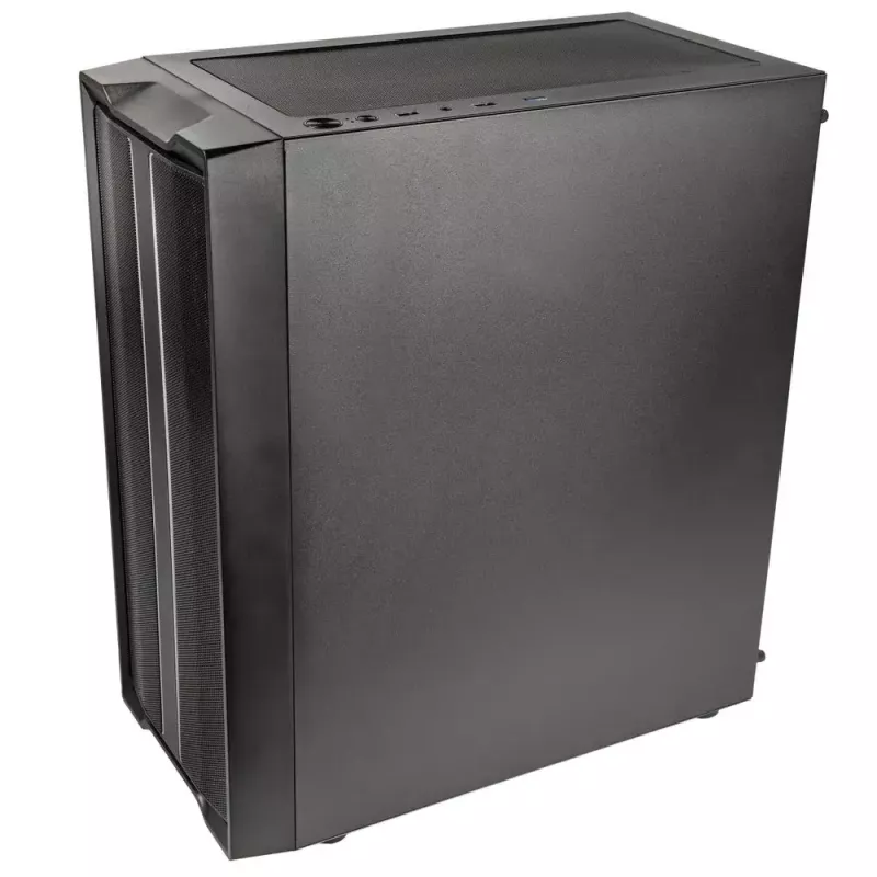 PC-Gehäuse Kolink Inspire K12 ARGB Midi Tower – Schwarz mit transparenter Seite, unterstützt ATX/Micro ATX/ITX, 2x 3,5 Zoll + 2x 2,5 Zoll Einschübe