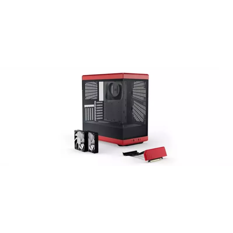 PC-Gehäuse HYTE Y40 Midi Tower Schwarz, Rot