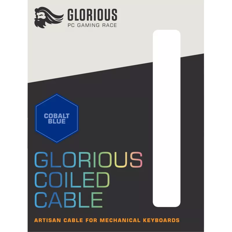 Glorious Gaming Coiled Blau 1,37 m
