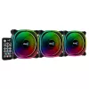 Aerocool ASTRO12PRO Kit 3 Lüfter PC 12cm LED RGB Antivibration Fernbedienung