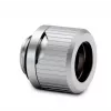 EKWB HDC 12 Fitting — Messing, Titanium-Finish, Höhe 15 mm, Durchmesser 20 mm, Schlauch-Ø 12 mm