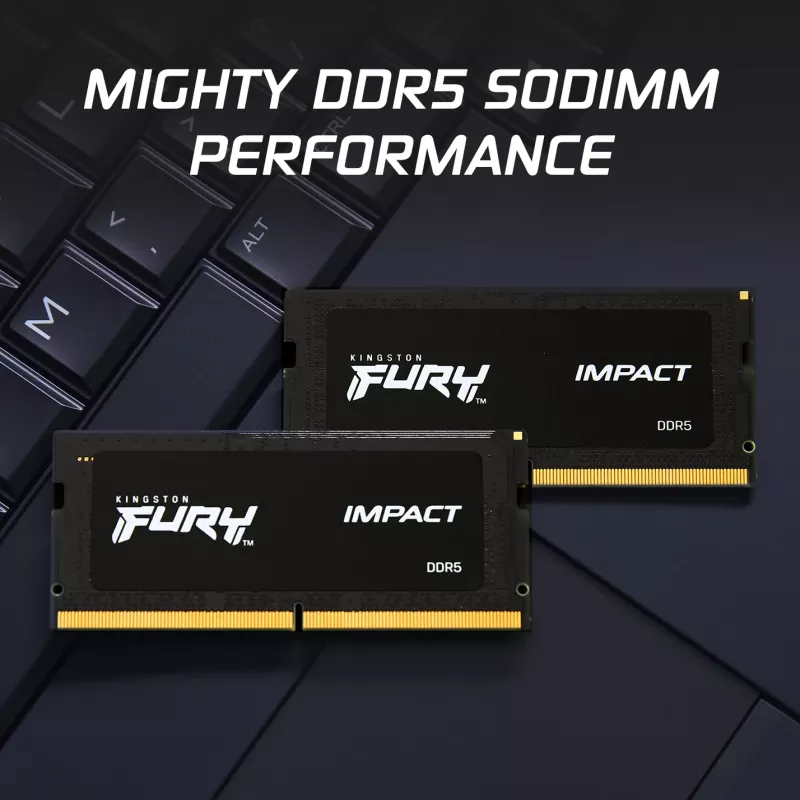 Kingston Technology FURY 16GB 6000MT/s DDR5 CL38 SODIMM Impact XMP