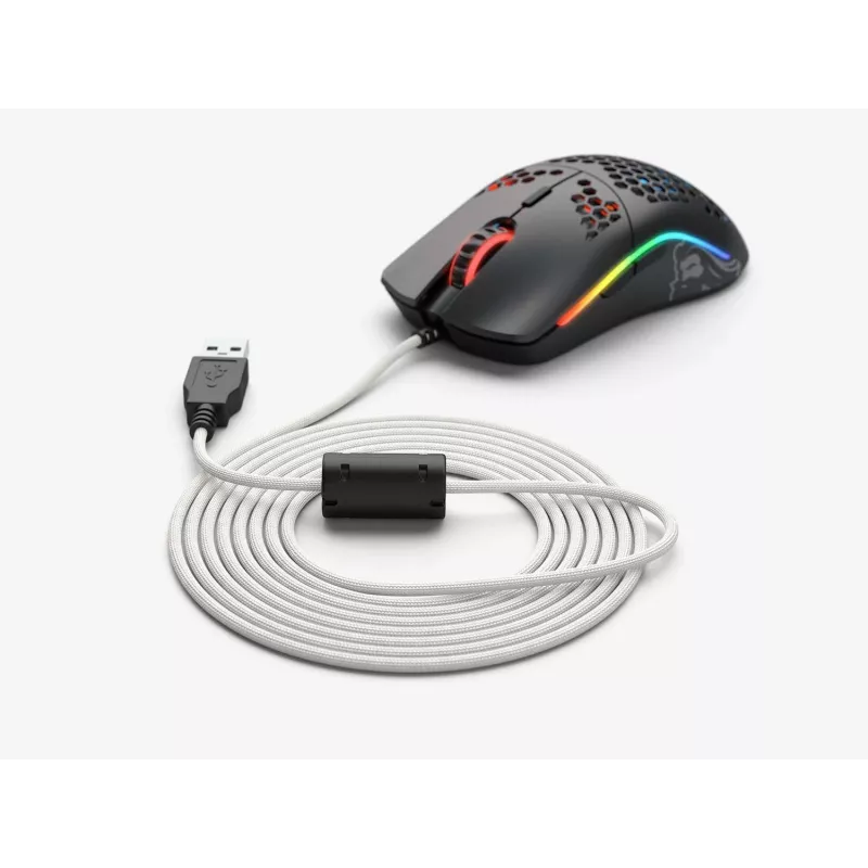 Glorious Ascended Cable V2 geflochtenes USB-A-Mauskabel G-ASC-WHITE, 2 m, Weiß