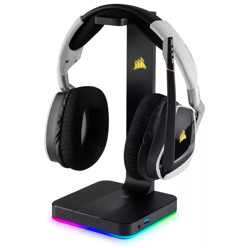 CORSAIR Headset-Ständer - ST100 RGB Premium - mit Ständer 7.1 Surround - anpassbare RGB-Beleuchtung