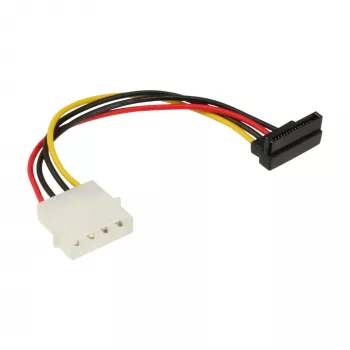 InLine SATA-Stromadapterkabel 5,25 Zoll / 15-Pin SATA 0,15 m, abgewinkelt nach unten