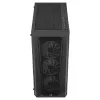 Aerocool PRISMBKV3 PC-Gehäuse ATX Schwarz 4 Lüfter ARGB Frontseite Seite aus gehärtetem Glas