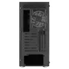 Aerocool PRISMBKV3 PC-Gehäuse ATX Schwarz 4 Lüfter ARGB Frontseite Seite aus gehärtetem Glas