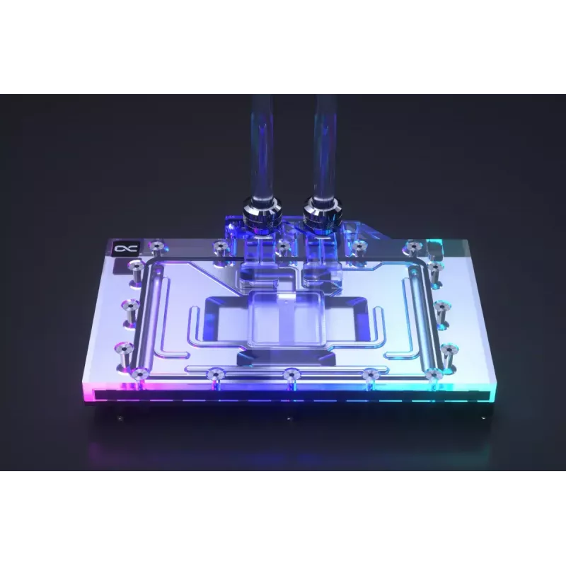 Wasserblock + Backplate Alphacool GPX-N Acryl Aluminium Kupfer Schwarz 144,3 x 198,6 x 35,9 mm