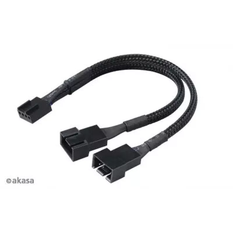 Akasa Lüfter-Splitter-Bundle AK-CBFA04-KT04 — 4er-Pack PWM-Lüfter-Splitterkabel
