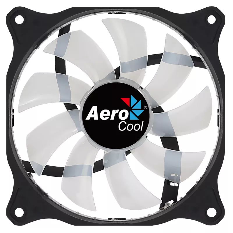 AEROCOOL COSMO12FRGB 120mm Computergehäuselüfter, 1000 U/min, 15 LEDs RGB, Molex-Anschluss, 3,72 W, schwarz