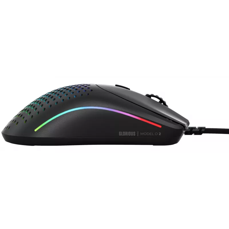 Glorious Gaming Glorious Model O Wired 2 - Mattschwarz, Rechtshändig, Optisch, USB Typ-A, 26000 DPI, 1 ms, Schwarz