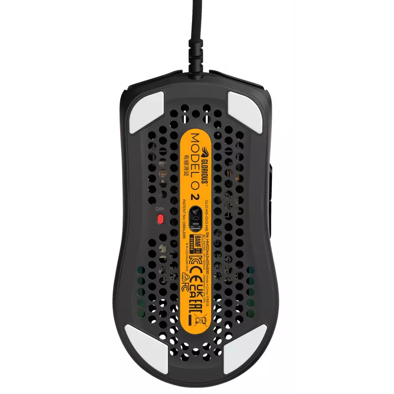 Glorious Gaming Glorious Model O Wired 2 - Mattschwarz, Rechtshändig, Optisch, USB Typ-A, 26000 DPI, 1 ms, Schwarz