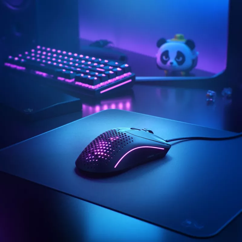 Glorious Gaming Glorious Model O Wired 2 - Mattschwarz, Rechtshändig, Optisch, USB Typ-A, 26000 DPI, 1 ms, Schwarz