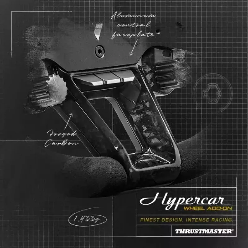 Thrustmaster Hypercar Wheel Add-On Schwarz, Silber Lenkrad PC, PlayStation 4, PlayStation 5, Xbox, Xbox One