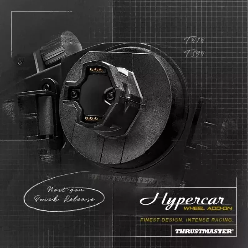Thrustmaster Hypercar Wheel Add-On Schwarz, Silber Lenkrad PC, PlayStation 4, PlayStation 5, Xbox, Xbox One