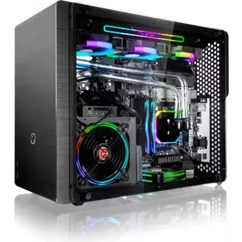 PC-Gehäuse RAIJINTEK Ophion M Evo ALS Midi Tower Schwarz, Transparent